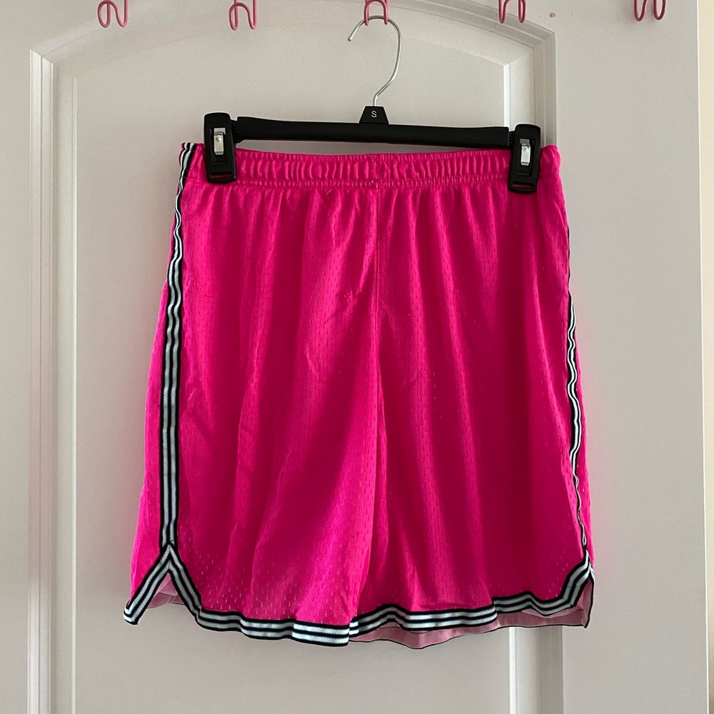bcg hot pink mesh shorts